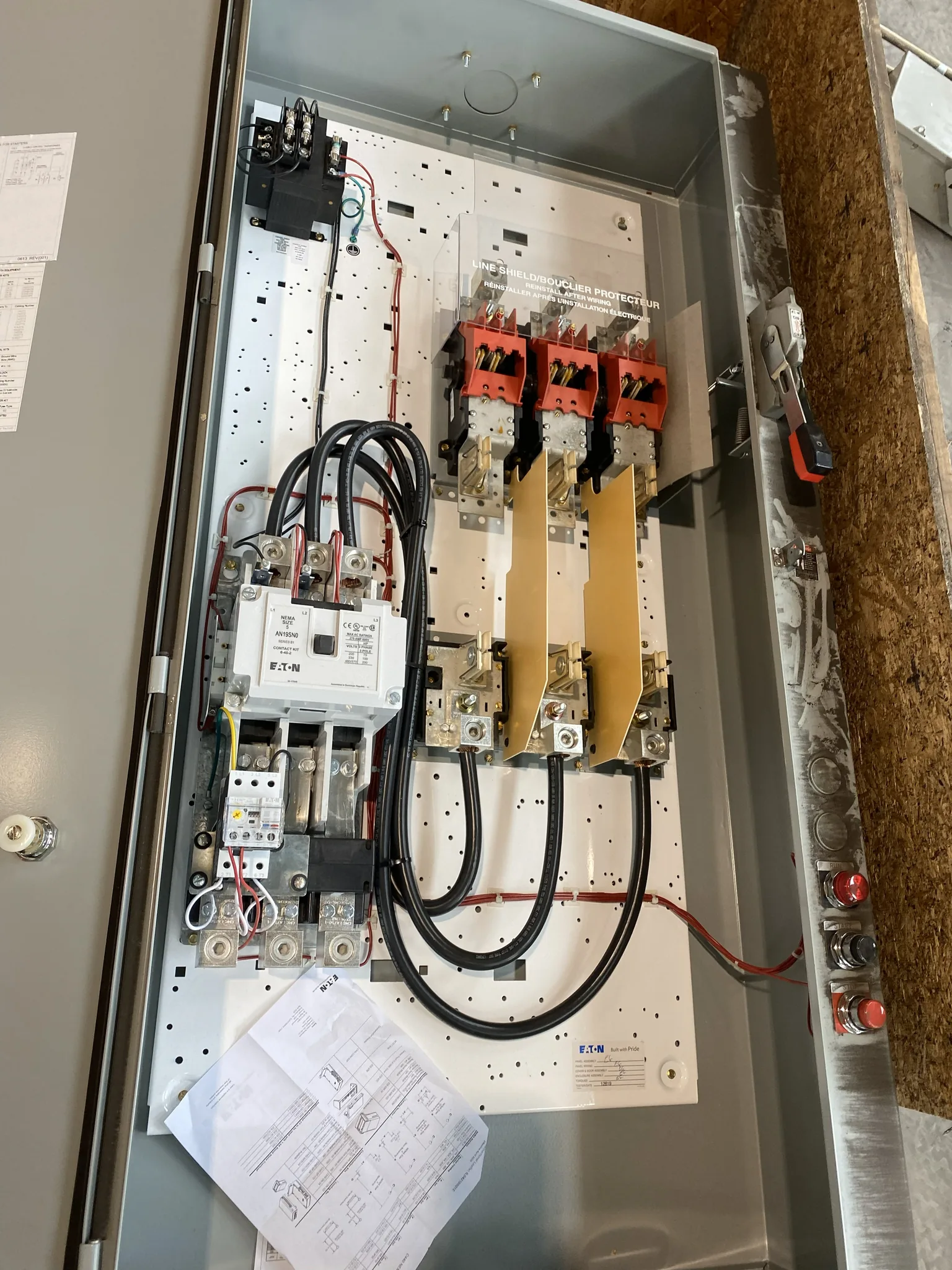 Motor control installation